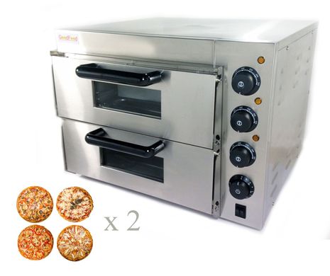 GoodFood Печь для пиццы 4+4х20 электрическая PO2