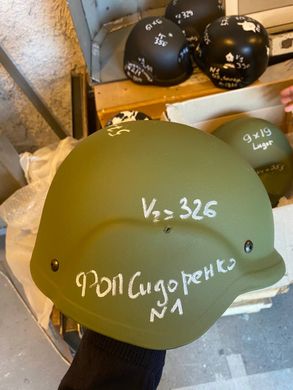 Шолом військовий, тактичний шолом PASGT-M88 Bullet-Proof Helmet (живі фото після обстрілу)