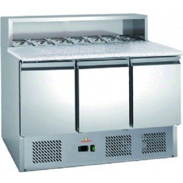 Стол для пиццы Frosty PS903 с гранитной столешней и салат-баром