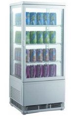 Шкаф-витрина холодильная EWT INOX RT68L (БН)